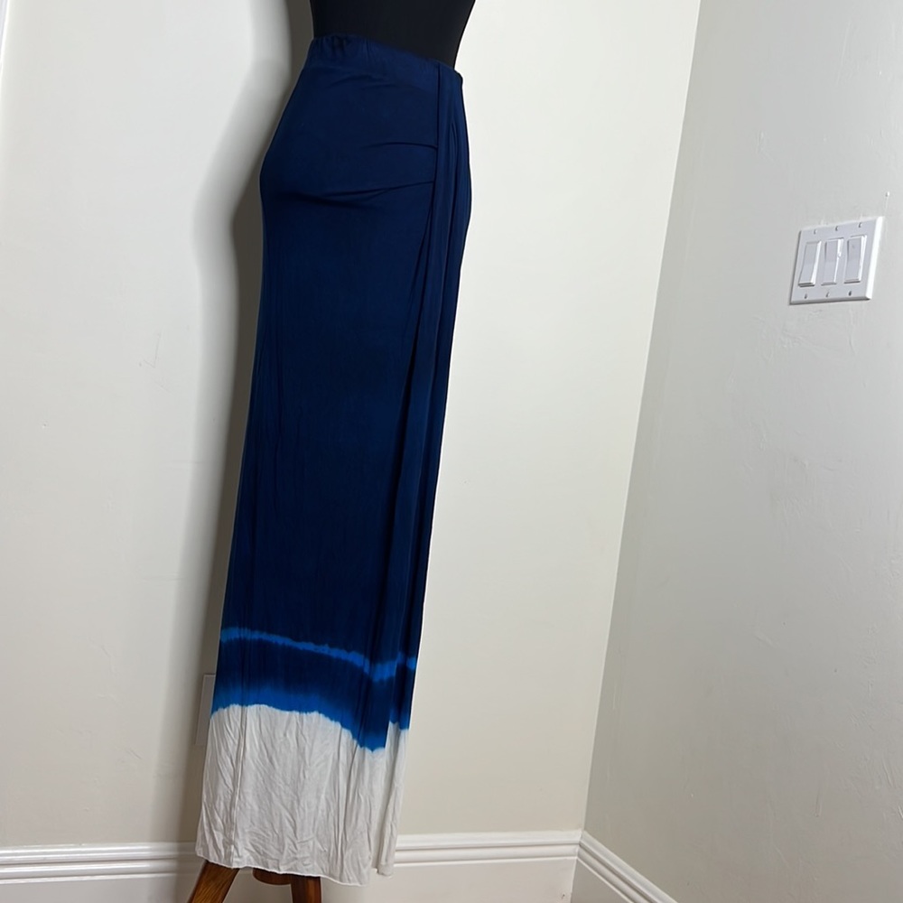 YOUNG FABULOUS & BROKE Blue Tie Dye Maxi Skirt S